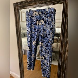 Old navy pixie pants! Super cute for work. Cute floral pattern